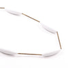 Glass'n'Brass White Necklace