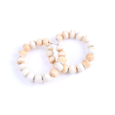 Centouno Ivory Round Earrings