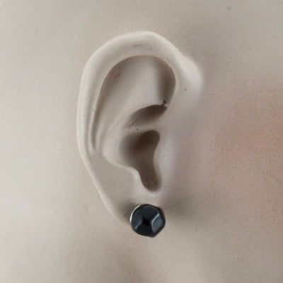 Squarebeat Black Stud Earrings Earrings by Cosima Montavoci - Sunset Yogurt